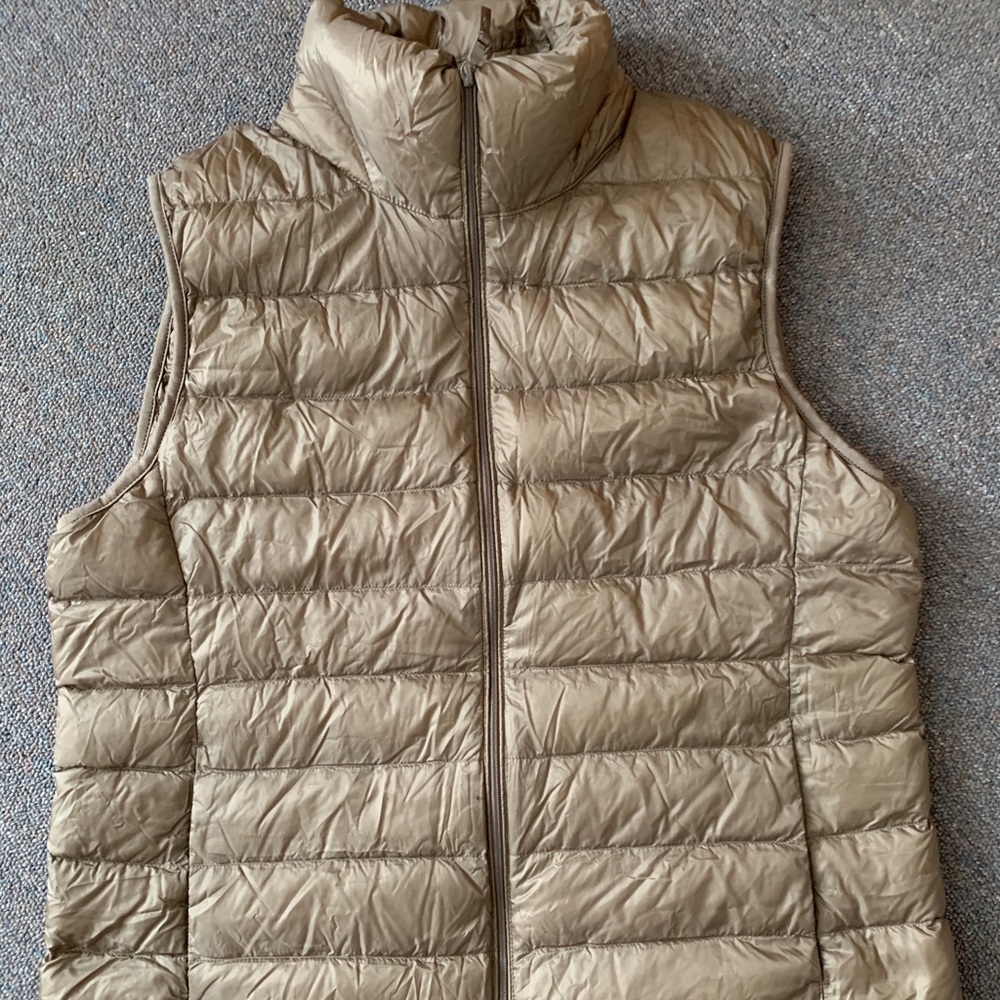 Gold down vest
